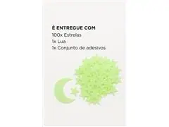 Kit 100 Estrelas Fluorescentes Neon Adesivas Gadic - 6