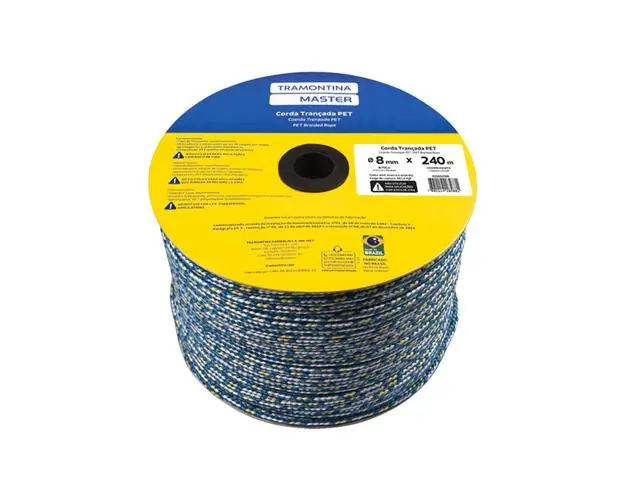 Corda Trançada PET 8 mm x 240m Tramontina Master