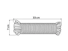 Corda Trançada PET Meada 8 mm x 30 m Tramontina Master - 1