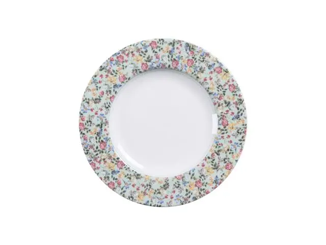 Prato Sobremesa Tramontina Dalina em Porcelana Decorada 21 cm