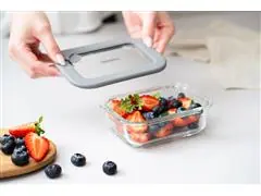 Pote de Vidro Tramontina Vittra Retangular com Tampa Hermética 0,64 L - 4