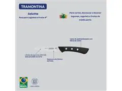 Faca para legumes e frutas Tramontina Solutta  4" Preto - 2