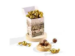 Caixa Bombom Chocolate ao Leite com Recheio de Pistache 132g - 1