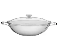 Panela Wok Tramontina em Aço Inox com Fundo Triplo Ø 34cm - 0