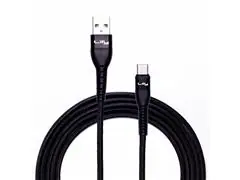 Cabo Lity C11P USB A - USB C Carregamento Rápido Até 60W E 3A 2M Preto