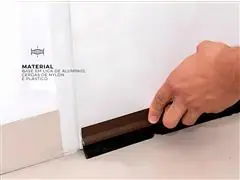 Rodo Veda Porta Adesivo Preto Escova Contra Insetos e Poeiras Gadnic - 4