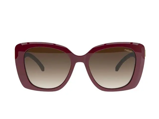 Oculos Sol Colcci Ellen Bordo Brilho/L Marrom Degr