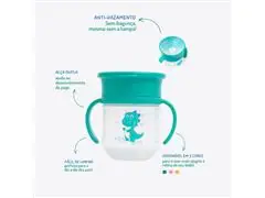 Copo de Treinamento 360° Leo com Alça e Tampa 200ml Petit Piá - 4