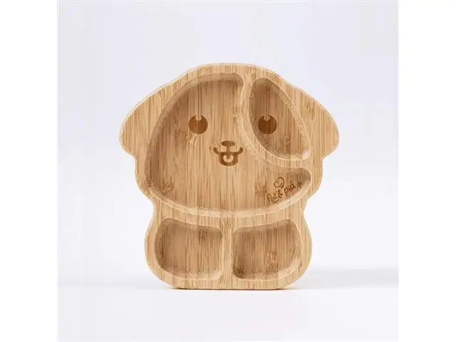 Prato Infantil Bambu com Ventosa Cãozinho Petit Piá