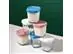 Kit 4 potes de vidro para leite e papinha Branco 150ml Petit Piá - 1