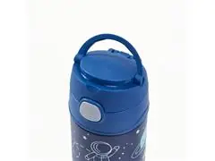 Garrafa Térmica Infantil Astronauta Azul Brilha no Escuro Thermos355ml - 2