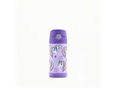 Garrafa Térmica Infantil Funtainer Unicórnio Brilhante Thermos 355ml - 0