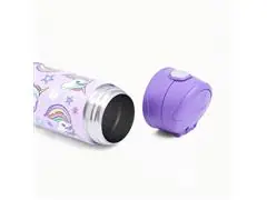 Garrafa Térmica Infantil Funtainer Unicórnio Brilhante Thermos 355ml - 4