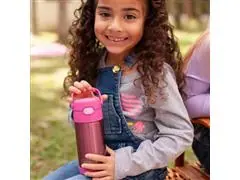 Garrafa Térmica Infantil Funtainer F410 Rosa 355ml - 2