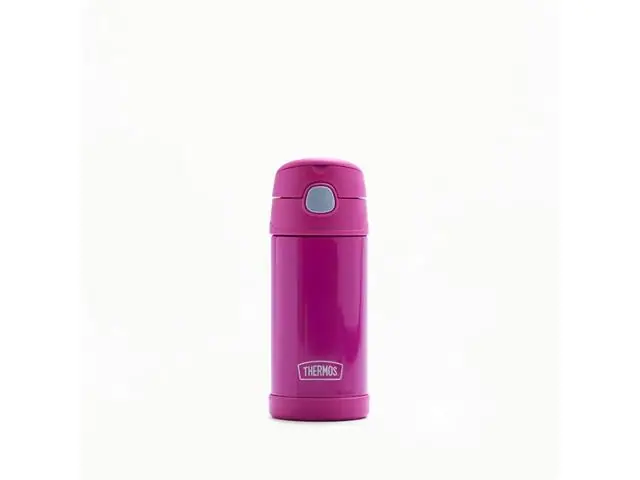 Garrafa Térmica Infantil Funtainer F401 Rosa Thermos 355ml
