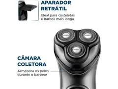 Barbeador Elétrico Power Shave Mondial Preto/Prata 5W Bivolt - BE-02 - 3