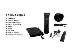 Máquininha Aparador Gadnic USB Portátil com Base Recarregável - 5