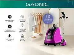 Vapor e Ferro de Passar Roupa Gadnic 1800W Vertical 110V - 1