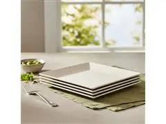 Jogo Evo Petisqueira Quadrada com 4 Peças Marfim - 2