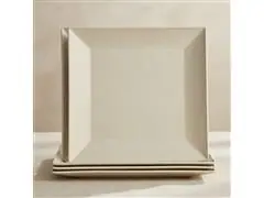 Jogo Evo Petisqueira Quadrada com 4 Peças Marfim - 8