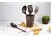 Kit Evo de Utensílios com Suporte 5 Peças Imbuia - 2