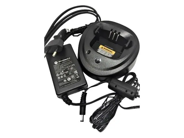 Carregador Bivolt para rádios Motorola DEP450 - Base e Fonte Bivolt