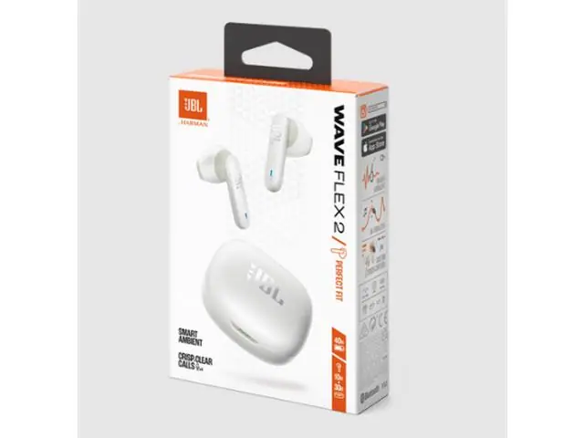 Fone de Ouvido Bluetooth JBL Wave Flex 2 White JBLWFLEX2WHT