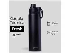Garrafa Térmica Gocase Fresh Preta 650ml - 1