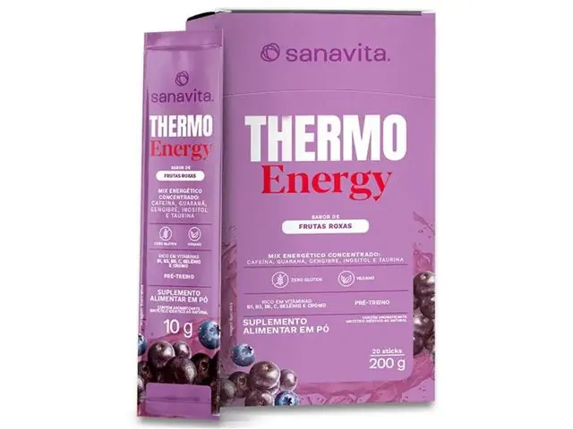 Thermo Energy Stick Frutas Roxas Sachê 20 doses Sanavita