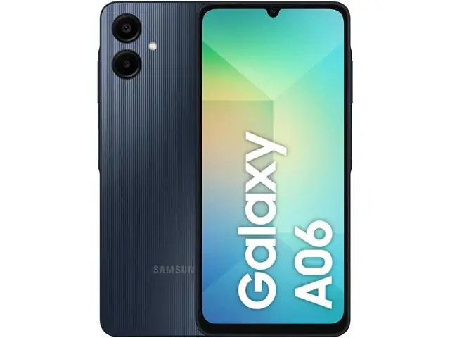 Samsung Galaxy A06 Azul 4G 128GB 4GB RAM Câm. 50+8MP Tela 6,7"