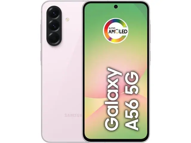 Samsung Galaxy A56 5G Rosa 256GB, 8GB RAM, Câm. 50MP, Tela 6.7"