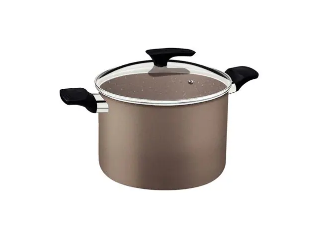 Caldeirão Tramontina Milazzo Antiaderente Starflon Amêndoa 26 cm 9,6 L