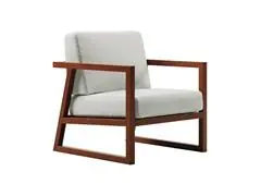 Poltrona Tramontina Lanati em Madeira Jatobá FSC com Encosto de Corda