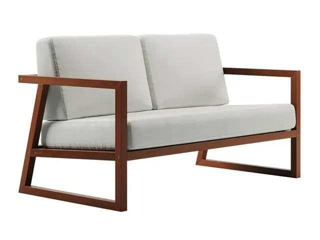 Sofá 2 Lugares Tramontina Lanati em Madeira Jatobá FSC com Encosto de 