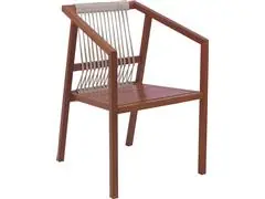 Cadeira Tramontina Lanati em Madeira Jatobá FSC com Braços e Encosto d - 0