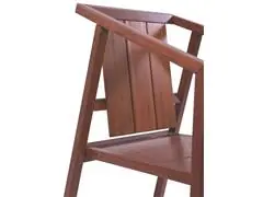 Cadeira Tramontina Lanati em Madeira Jatobá FSC com Braços e Encosto d - 2