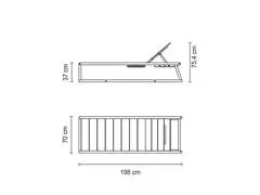 Espreguiçadeira Tramontina Lanati em Madeira Jatobá FSC - 3