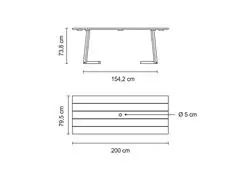 Mesa de Jantar Tramontina Lanati em Madeira Jatobá FSC - 1