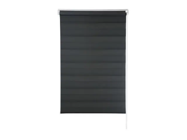 Zebra Persiana Rolo Dupla 120X160 Preta