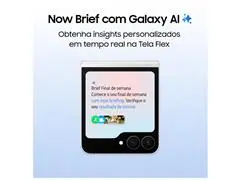 Smartphone Samsung Galaxy ZFlip7 FE 5G Dobrável6.7"256GB 50+10MP Preto - 2