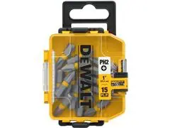Estojo de Pontas Phillips DeWalt MaxFit #2 15 Peças