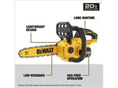 Eletrosserra DeWalt 20V 12" Lubrificação Automática - 3
