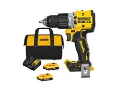 Kit Parafusadeira Impacto DeWalt 1/2" 20V 2 Baterias - 0