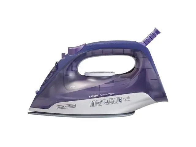 Ferro a Vapor Black+Decker Base Ceramic Gliss 110V