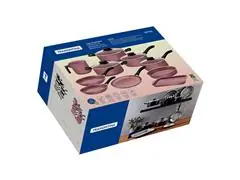 JOGO DE PANELAS TRAMONTINA LINZ ANTIADERENTE STARFLON MAX ROSA 10P - 3