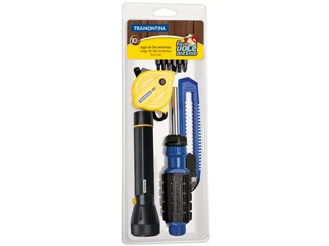 Kit de Ferramentas com Lanterna Tramontina 10 peças