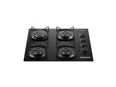Cooktop Continental 4 Bocas Preto com Mesa de Vidro Bivolt - 0
