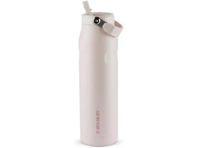 Garrafa Térmica Aerolight Flip Straw Rose Quartz Stanley 1913 | 1.1L