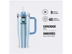 Copo Térmico Stanley Quencher Cornflower Cabana Gloss 0,887L - 4