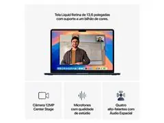MacBook Air Apple 13.6"M4 GPU 10 Núcleos Cam 12MP 16GB RAM 512GB Preto - 5